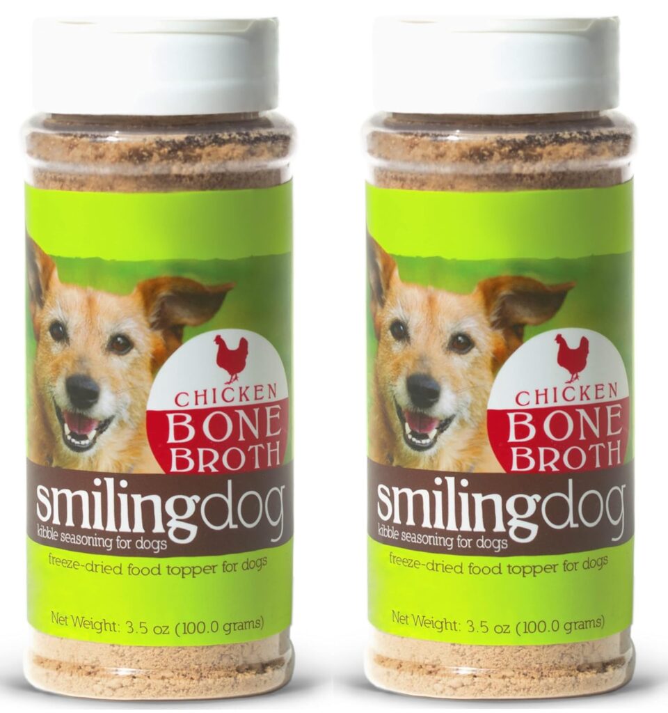 Herbsmith Bone Broth Kibble Seasoning - Freeze Dried Meat + Bone Broth Powder for Dogs 