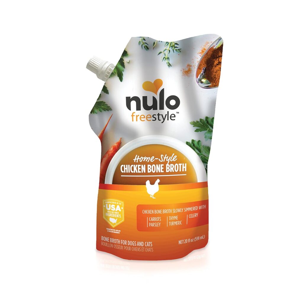 Nulo Freestyle Bone Broth, Premium Food Topper for Cats and Dogs,