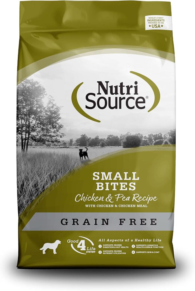 NutriSource High Plains Select Grain-Free Dog Food, Small Bites, Made with Beef, Trout and Turkey Meal, 15LB, Dry Dog Food 
