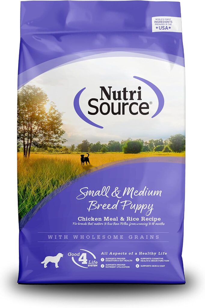 NutriSource Puppy Food for Small and Medium Breeds,