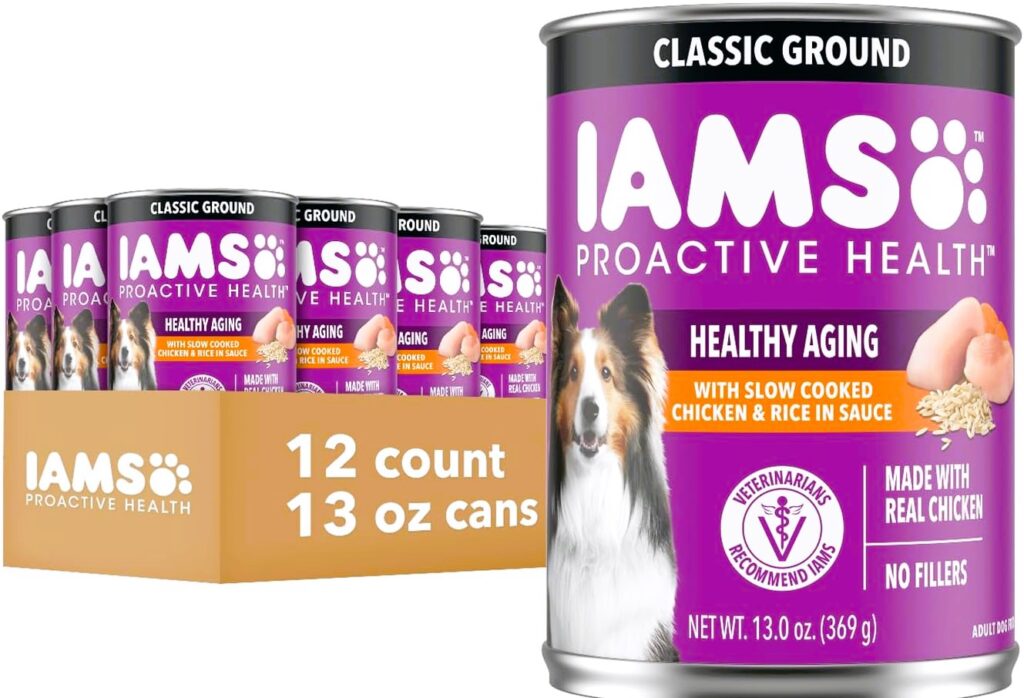 IAMS Proactive Health Healthy Aging Wet Dog Food Classic Ground with Slow Cooked Chicken and Rice, 13 oz. Cans,Budget-Friendly Pet Food, Affordable Cat Nutrition, Cost-Effective Dry Cat Food, Value for Money, Economical Pet Care, Healthy Cat Diet, For All Breeds, Adult Cat Formula, Sensitive Stomach Friendly, Protein-Rich Recipe, Top Rated Budget Cat Food, Best Dry Cat Food Under $X, Natural Ingredients, Trusted Pet Food Brand, Customer Favorite