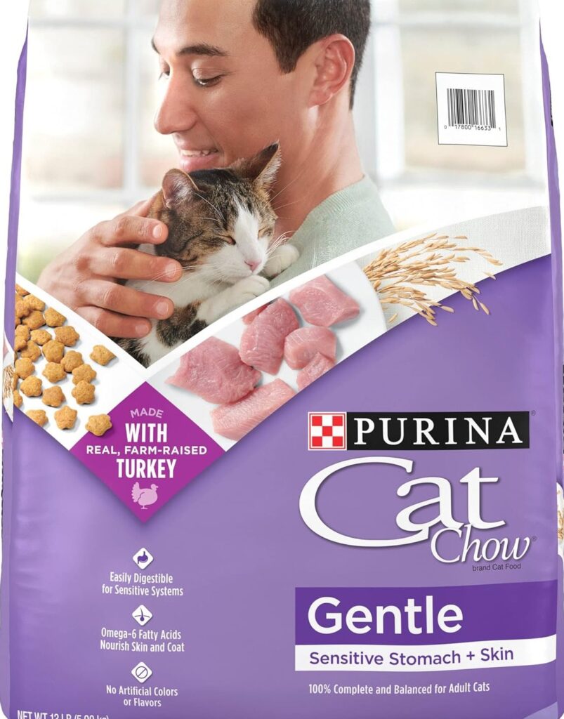Purina Cat Chow Gentle Dry Cat Food, Sensitive Stomach + Skin , Real ingredients, real love. The taste your cat craves. Natural nutrition for happy cats. Nourish their indoor life. Give them the best, naturally. Deliciously healthy, made in the USA. Happy cat, happy home. Finicky-approved, vet-recommended. The purr-fectly natural choice. Purina Cat Chow Gentle, Sensitive stomach cat food, Cat food for skin health, Dry cat food Purina, Gentle formula cat food, Cat food for digestion, Best cat food for sensitive cats, Cat chow sensitive stomach, Purina dry cat food gentle, Skin & stomach support cat food